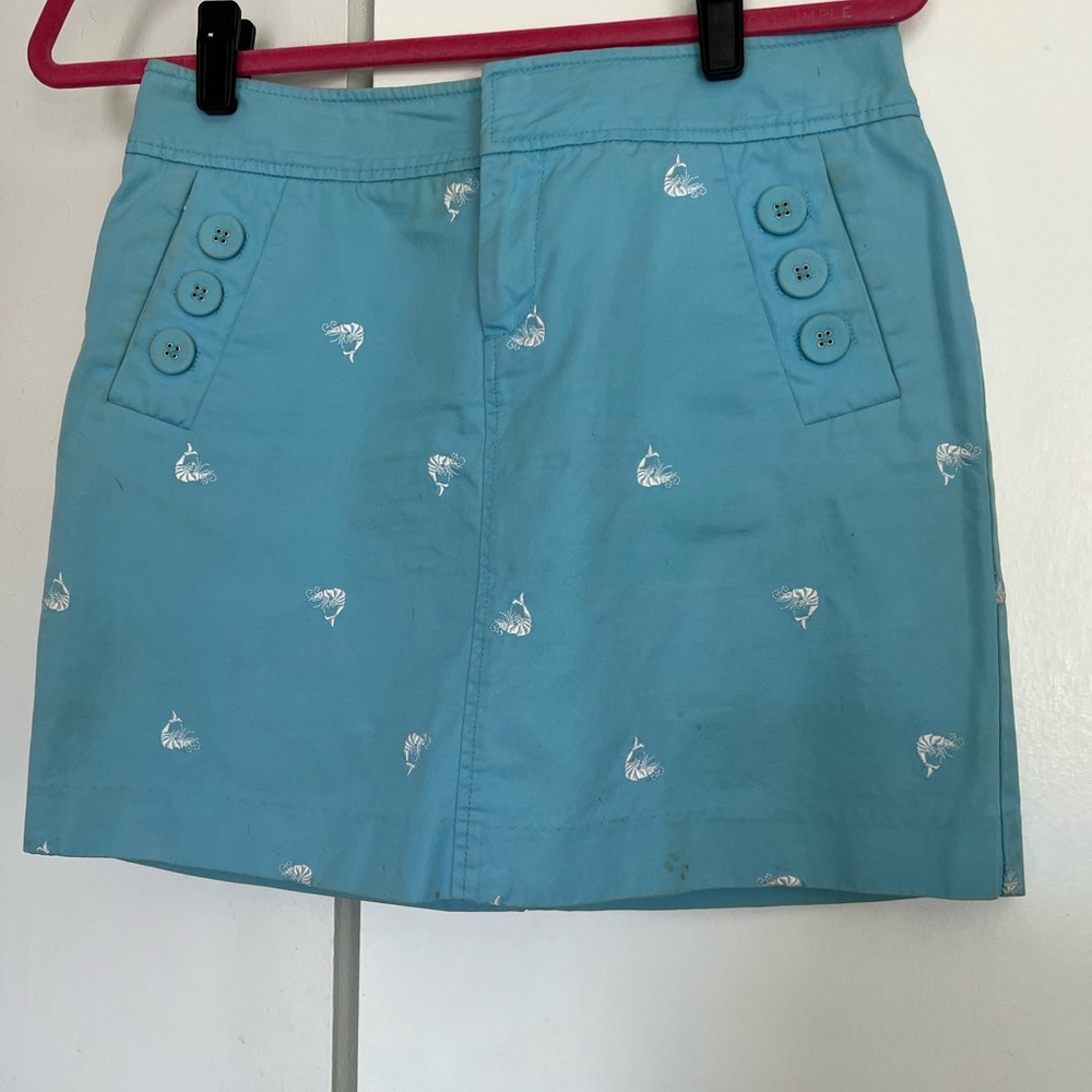 Lilly Pulitzer size 2 seahorse mini skirt